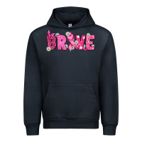 Navy Breast Cancer Brave Urban Hoodie - texasbilliewilder