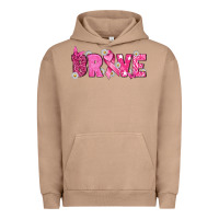 Pigment Burro Breast Cancer Brave Urban Hoodie - texasbilliewilder