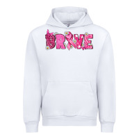 White Breast Cancer Brave Urban Hoodie - texasbilliewilder