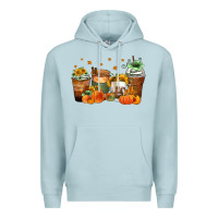 Blue Mist fall coffee cups Premium Hoodie - Zillion Design Studio