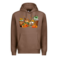 Chestnut fall coffee cups Premium Hoodie - Zillion Design Studio