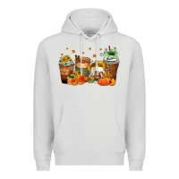 Dove Grey fall coffee cups Premium Hoodie - Zillion Design Studio