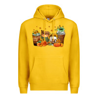 Lemon fall coffee cups Premium Hoodie - Zillion Design Studio