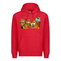 Red fall coffee cups Premium Hoodie - Zillion Design Studio