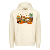 Sandshell fall coffee cups Premium Hoodie - Zillion Design Studio