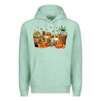 Seafoam fall coffee cups Premium Hoodie - Zillion Design Studio