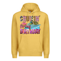 Antique Gold Cruisin' for my birthday Premium Hoodie - texasbilliewilder
