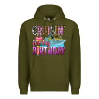 Army Green Cruisin' for my birthday Premium Hoodie - texasbilliewilder