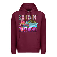 Burgundy Cruisin' for my birthday Premium Hoodie - texasbilliewilder