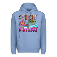 Colony Blue Cruisin' for my birthday Premium Hoodie - texasbilliewilder