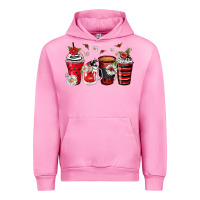 Fuchsia Pink ladybug coffee cups Urban Hoodie - Zillion Design Studio
