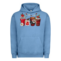 Pigment Pebble Blue ladybug coffee cups Urban Hoodie - Zillion Design Studio