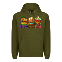 Army Green hallothanksmas cupcakes Premium Hoodie - texasbilliewilder