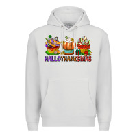 Dove Grey hallothanksmas cupcakes Premium Hoodie - texasbilliewilder