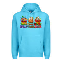 Ocean Blue hallothanksmas cupcakes Premium Hoodie - texasbilliewilder