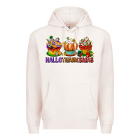Pale Pink hallothanksmas cupcakes Premium Hoodie - texasbilliewilder