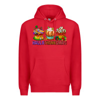 Red hallothanksmas cupcakes Premium Hoodie - texasbilliewilder