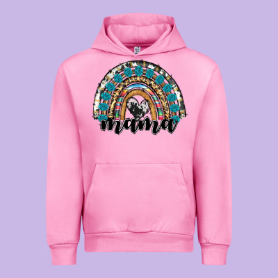 Western Mama Rainbow Urban Hoodie Designed By Ranaportraitstore