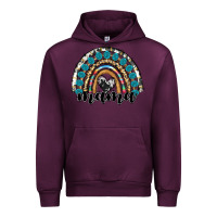 Mauve Wine western mama rainbow Urban Hoodie - RanaPortraitStore