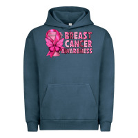 Pigment Midnight Navy Breast Cancer Awareness with Coffee Cup Urban Hoodie - texasbilliewilder
