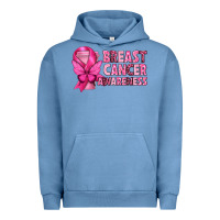 Pigment Pebble Blue Breast Cancer Awareness with Coffee Cup Urban Hoodie - texasbilliewilder