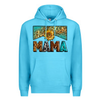 Ocean Blue mama sunflower junkie Premium Hoodie - Zillion Design Studio