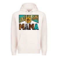 Pale Pink mama sunflower junkie Premium Hoodie - Zillion Design Studio