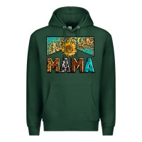 Sports Green mama sunflower junkie Premium Hoodie - Zillion Design Studio