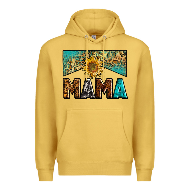 Mama Sunflower Junkie Premium Hoodie by Zillion Design Studio | Teevron