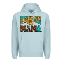 Blue Mist mama sunflower junkie Premium Hoodie - Zillion Design Studio