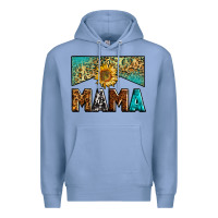 Colony Blue mama sunflower junkie Premium Hoodie - Zillion Design Studio