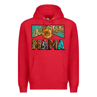 Red mama sunflower junkie Premium Hoodie - Zillion Design Studio