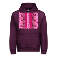 Mauve Wine Breast Cancer Brushstrokes Urban Hoodie - texasbilliewilder