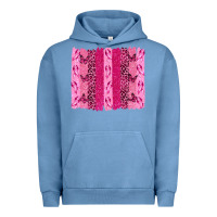Pigment Pebble Blue Breast Cancer Brushstrokes Urban Hoodie - texasbilliewilder
