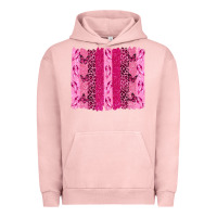 Pigment Salmon Breast Cancer Brushstrokes Urban Hoodie - texasbilliewilder