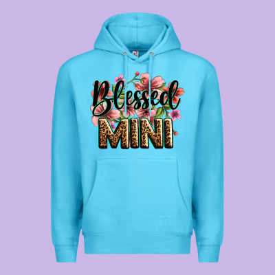 Flowers Blessed Mini Premium Hoodie Designed By Zillion Design Studio