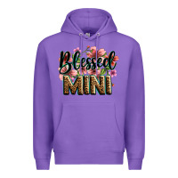 Purple flowers blessed mini Premium Hoodie - Zillion Design Studio