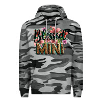 Slate Camo flowers blessed mini Premium Hoodie - Zillion Design Studio