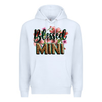 White flowers blessed mini Premium Hoodie - Zillion Design Studio