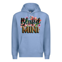 Colony Blue flowers blessed mini Premium Hoodie - Zillion Design Studio