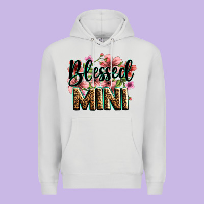 Flowers Blessed Mini Premium Hoodie Designed By Zillion Design Studio