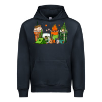 Navy camping coffee cups Urban Hoodie - Zillion Design Studio