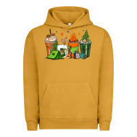 Pigment Peanut Butter camping coffee cups Urban Hoodie - Zillion Design Studio