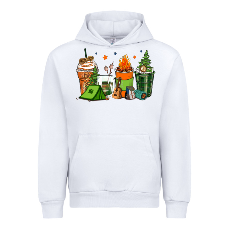 Camping Coffee Cups Urban Hoodie by Zillion Design Studio | Teevron