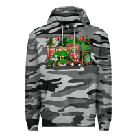 Slate Camo christmas tractor coffee cups Premium Hoodie - texasbilliewilder