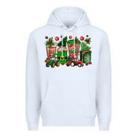 White christmas tractor coffee cups Premium Hoodie - texasbilliewilder
