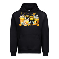 Black bumble bee coffee cups Urban Hoodie - Zillion Design Studio