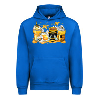 Cobalt bumble bee coffee cups Urban Hoodie - Zillion Design Studio
