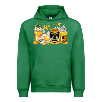 Emerald bumble bee coffee cups Urban Hoodie - Zillion Design Studio