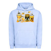 Pigment Grape Ice bumble bee coffee cups Urban Hoodie - Zillion Design Studio